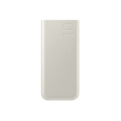 Type Z  günstig Kaufen-Samsung Powerbank 10.000 mAh (25 W), Beige. Samsung Powerbank 10.000 mAh (25 W), Beige <![CDATA[• 10.000 mAh • Unterstützt Superschnellladen mit Power Delivery 3.0 (PPS) • Mit LED-Ladestandsanzeige • USB Type-C zu USB Type-C (20 cm) im Lieferumfa