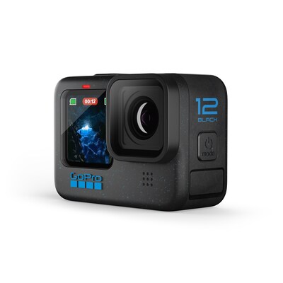 Action 4 günstig Kaufen-GoPro Hero 12 Black 5,3K60/4K120-Action Cam, Wasserdicht. GoPro Hero 12 Black 5,3K60/4K120-Action Cam, Wasserdicht <![CDATA[• Actioncam, Staub-/Spritzwasserschutz, Wasserdicht • Video: 5,3K Videoaufnahme (50 fps) • Foto: 27 Megapixel • Mit Touchsc