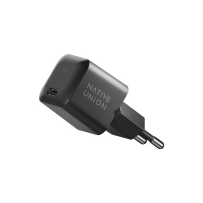 Laden günstig Kaufen-Native Union 30W USB-C Fast GaN PD Wall Charger Schwarz. Native Union 30W USB-C Fast GaN PD Wall Charger Schwarz <![CDATA[• Kompaktes, hochleistungsfähiges Ladegerät zum Laden mit bis zu 30 Watt • Ausgestattet mit innovativer Galliumnitrid (GaN)-Tec