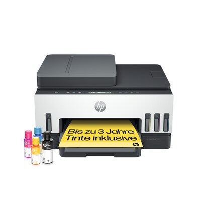 Tinte auf günstig Kaufen-HP Smart Tank 7305 Multifunktionsdrucker Scanner Kopierer WLAN. HP Smart Tank 7305 Multifunktionsdrucker Scanner Kopierer WLAN <![CDATA[• Tintenstrahldrucker, Kopierer, Scanner • Druckauflösung: bis zu 4.800 x 1.200 dpi • Druckgeschwindigkeit: bis 