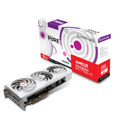 er in günstig Kaufen-SAPPHIRE AMD Radeon RX 7700 XT Pure OC Grafikkarte 12GB GDDR6 2xHDMI/2xDP. SAPPHIRE AMD Radeon RX 7700 XT Pure OC Grafikkarte 12GB GDDR6 2xHDMI/2xDP <![CDATA[• AMD Radeon RX 7700 XT, RDNA 3, PCI Express 4.0 x16 • 12GB GDDR6-RAM (192bit Speicherinterfa