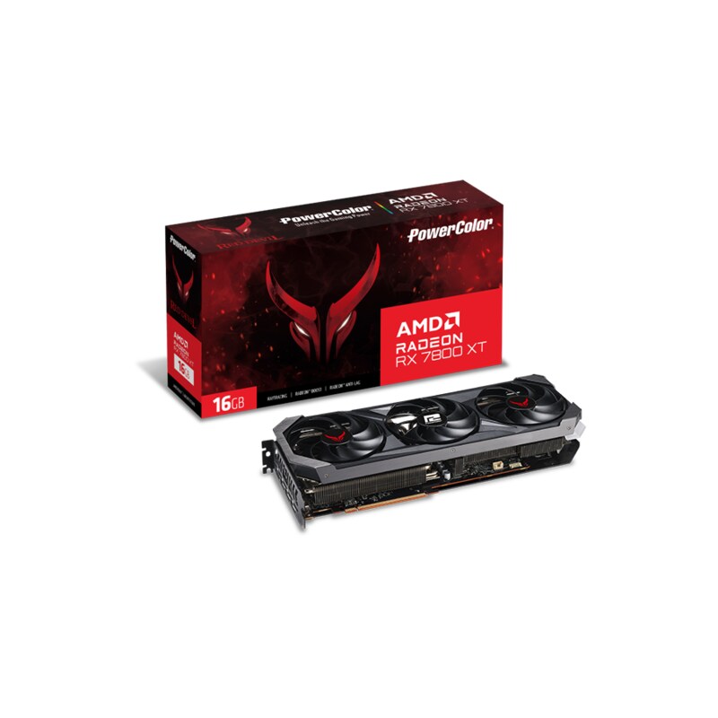 POWERCOLOR AMD Radeon RX 7800 XT RED DEVIL 16GB GDDR6 Grafikkarte HDMI/3xDP