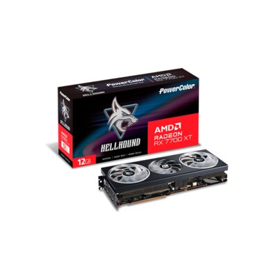 12GB günstig Kaufen-POWERCOLOR AMD Radeon RX 7700 XT Hellhound 12GB GDDR6 Grafikkarte HDMI/3xDP. POWERCOLOR AMD Radeon RX 7700 XT Hellhound 12GB GDDR6 Grafikkarte HDMI/3xDP <![CDATA[• AMD Radeon RX 7700 XTX, RDNA 3, PCI Express 4.0 • 12GB GDDR6-RAM (192bit Speicherinterf