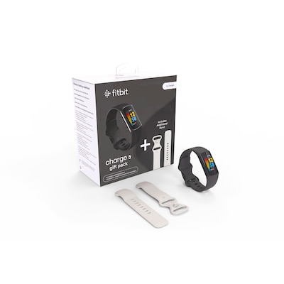 Play and  günstig Kaufen-Fitbit Charge 5 Bundle Fitness-Tracker Schwarz. Fitbit Charge 5 Bundle Fitness-Tracker Schwarz <![CDATA[• 2,6 cm (1 Zoll) Displayn • 7 Tage Akkulaufzeitn • Aluminium Gehäuse n • Wasserdichtigkeit: 5 ATMn • Endlosarmband (Gr. S + L) im Lieferumf