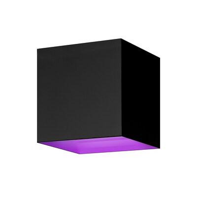 Wand Leuchte günstig Kaufen-Hombli smarte Außenwandleuchte schwarz. Hombli smarte Außenwandleuchte schwarz <![CDATA[• Stilvoller Lichtwürfel für Innen und Außen • 2700K-6500K - 16 Millionen Farben • Helligkeit und Abstrahlwinkel einstellbar • Wasserdicht IP54 