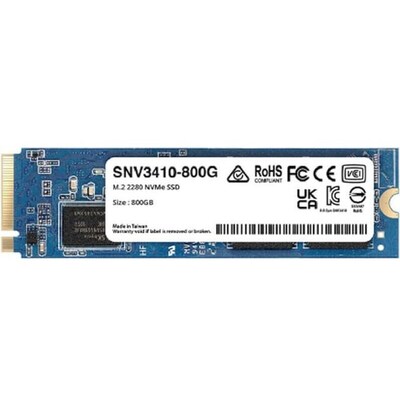 Synology günstig Kaufen-Synology SNV3410-800G PCIe 3.0 NVMe SSD für NAS 800 GB M.2 2280. Synology SNV3410-800G PCIe 3.0 NVMe SSD für NAS 800 GB M.2 2280 <![CDATA[• 800 GB - 3,5 mm Bauhöhe • M.2 2280 Card, M.2 • Maximale Lese-/Schreibgeschwindigkeit: 3100 MB/s / 
