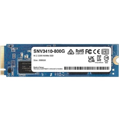 100 X  günstig Kaufen-Synology SNV3410-800G PCIe 3.0 NVMe SSD für NAS 800 GB M.2 2280. Synology SNV3410-800G PCIe 3.0 NVMe SSD für NAS 800 GB M.2 2280 <![CDATA[• 800 GB - 3,5 mm Bauhöhe • M.2 2280 Card, M.2 • Maximale Lese-/Schreibgeschwindigkeit: 3100 MB/s / 
