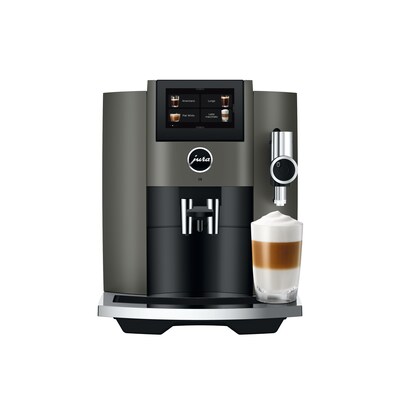 Oma Big günstig Kaufen-JURA S8 Dark Inox Kaffeevollautomat (EB). JURA S8 Dark Inox Kaffeevollautomat (EB) <![CDATA[• Farbiges TFT-Display • Programmierung aller Kaffeespezialitäten • Milchschaumgetränke auf Knopfdruck • Kegelmahlwerk • Automatische Spül- und Reinig