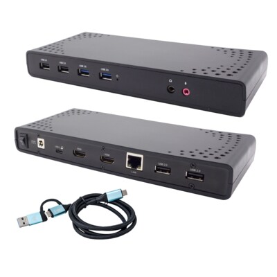 er der günstig Kaufen-i-tec USB 3.0 / USB-C / Thunderbolt Dual Display Docking Station + PD 85W. i-tec USB 3.0 / USB-C / Thunderbolt Dual Display Docking Station + PD 85W <![CDATA[• Anschluss von bis zu 2 externen Monitoren • Power delivery: bis zu 85 W • 224 x 88 x 27 m