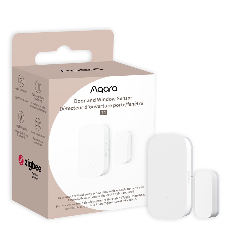 Unter die günstig Kaufen-Aqara Tür- und Fenstersensor T1. Aqara Tür- und Fenstersensor T1 <![CDATA[• Alarm vor Ort und über die App • Sicherheitsbenachrichtigungen • OTA-Update-Unterstützung • Zugriff auf Apple Home, Google Home, Alexa und SmartThings]]>. 