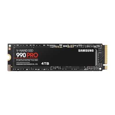 Card günstig Kaufen-Samsung 990 PRO NVMe SSD 4 TB M.2 PCIe 4.0 3D-NAND TLC. Samsung 990 PRO NVMe SSD 4 TB M.2 PCIe 4.0 3D-NAND TLC <![CDATA[• 4 TB - 2,38 mm Bauhöhe • M.2 2280 Card, PCIe 4.0 - Kompatibel mit der PlayStation™ 5 • Maximale Lese-/Schreibgeschwindigkeit
