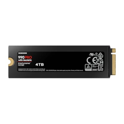 Pro SSD günstig Kaufen-Samsung 990 PRO NVMe SSD 4 TB M.2 PCIe 4.0 3D-NAND TLC mit Kühlkörper. Samsung 990 PRO NVMe SSD 4 TB M.2 PCIe 4.0 3D-NAND TLC mit Kühlkörper <![CDATA[• 4 TB - 2,38 mm Bauhöhe • M.2 2280 Card, PCIe 4.0 - Kompatibel mit der PlayStat