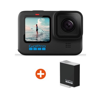 UF Pro günstig Kaufen-GoPro Set Hero 10 Black 5K60/4K10-Action Cam + Zusatzakku. GoPro Set Hero 10 Black 5K60/4K10-Action Cam + Zusatzakku <![CDATA[• Actioncam, Staub-/Spritzwasserschutz, Wasserdicht • Video: 5K Videoaufnahme (5.312 x 2.988 Pixel, 60 fps) • Foto: 23 Mega