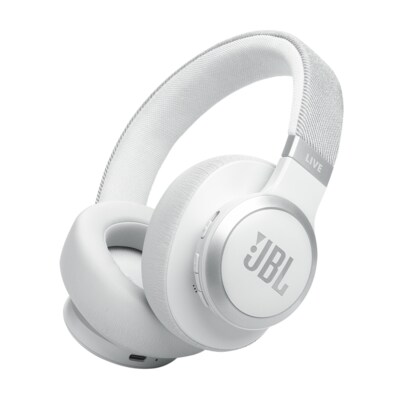 Noise günstig Kaufen-JBL LIVE 770 NC Wireless Bluetooth Over-Ear Kopfhörer weiß. JBL LIVE 770 NC Wireless Bluetooth Over-Ear Kopfhörer weiß <![CDATA[• Typ: Over-Ear Kopfhörer - geschlossen • Übertragung: Bluetooth, Noise Cancelling • Einsatzgebiet: