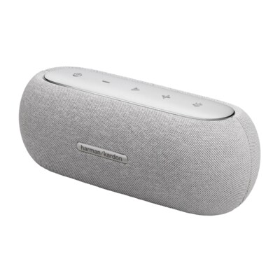 der von günstig Kaufen-Harman/Kardon LUNA tragbarer Bluetooth-Lautsprecher grau. Harman/Kardon LUNA tragbarer Bluetooth-Lautsprecher grau <![CDATA[• Portabler Bluetooth-Lautsprecher • Überragender Klang von Harman Kardon • Bluetooth-Musik-Streaming • Wasser- und staubf