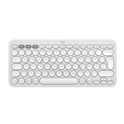 aus im günstig Kaufen-Logitech Pebble Keys 2 K380S Weiß - Minimalistische kabellose Tastatur. Logitech Pebble Keys 2 K380S Weiß - Minimalistische kabellose Tastatur <![CDATA[• Schlankes, leichtes, minimalistisches Design aus recyceltem Kunststoff • Multi-Device-P