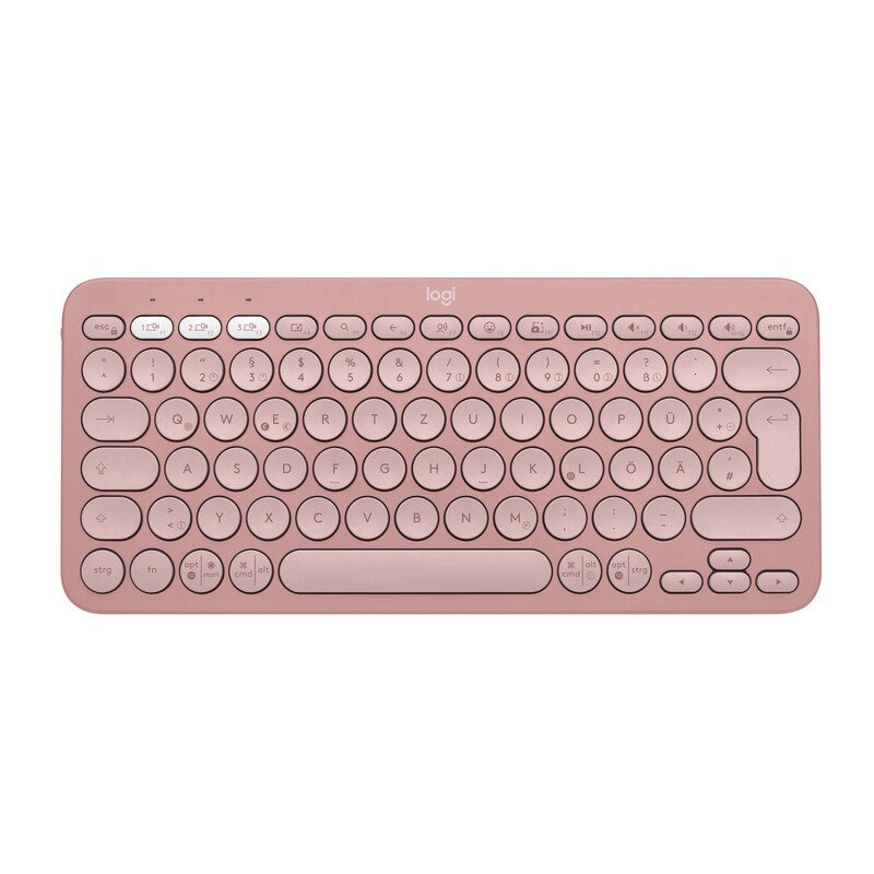Logitech Pebble Keys 2 K380S Rosa - Minimalistische kabellose Tastatur