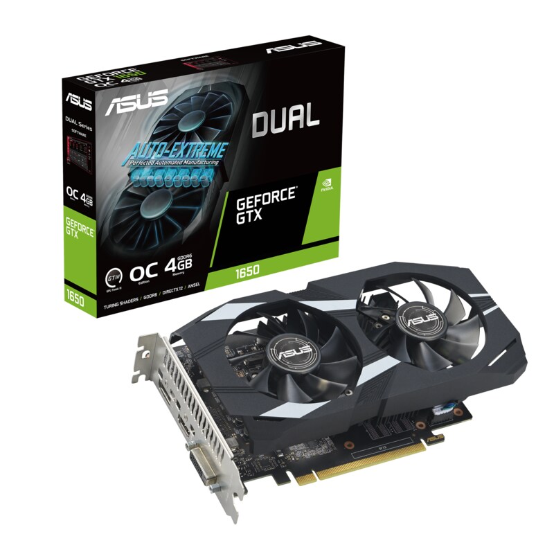 ASUS GeForce GTX 1650 DUAL OC P EVO 4GB GDDR5 Grafikkarte DP/HDMI/DVI