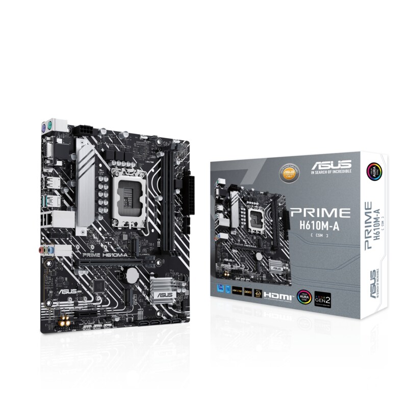 ASUS PRIME H610M-A-CSM mATX Mainboard Sockel 1700 HDMI/DP/VGA