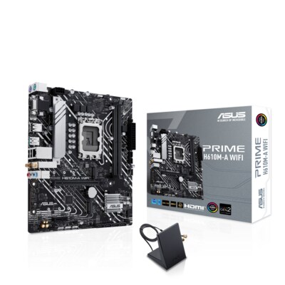 ASUS PRIME H610M-A WIFI mATX Mainboard Sockel 1700 HDMI/DP/VGA/WLAN/BT
