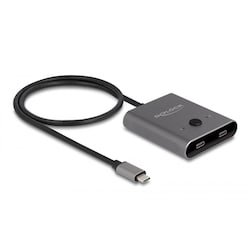 Delock USB 10 Gbps USB Type-C&trade; Switch 2 auf 1 bidirektional 8K