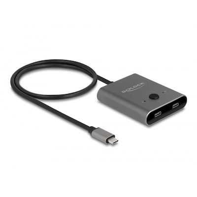 Delock günstig Kaufen-Delock USB 10 Gbps USB Type-C™ Switch 2 auf 1 bidirektional 8K. Delock USB 10 Gbps USB Type-C™ Switch 2 auf 1 bidirektional 8K <![CDATA[• USB-Adapter • Anschlüsse: USB Typ A und RJ45-Buchse • Farbe: schwarz]]>. 
