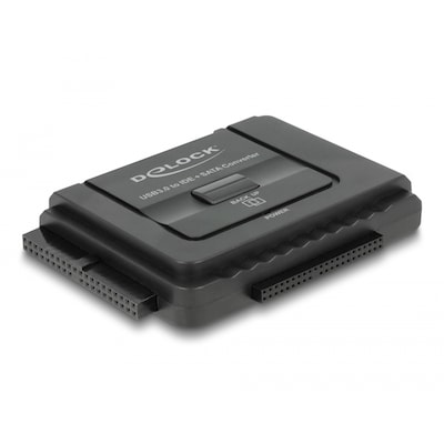 Delock günstig Kaufen-Delock Konverter USB 5 Gbps zu SATA 6 Gb/s / IDE 40 Pin / IDE 44 Pin mit Backup. Delock Konverter USB 5 Gbps zu SATA 6 Gb/s / IDE 40 Pin / IDE 44 Pin mit Backup <![CDATA[• Adapter • Anschlüsse: USB-Buchse und • Farbe: schwarz]]>. 