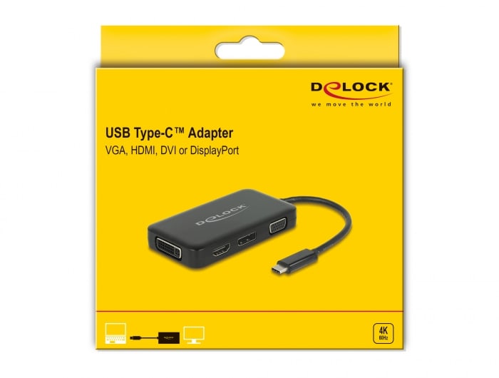 Tienda DIGITUS B2B  Adaptador USB Type-C™ - HDMI + VGA