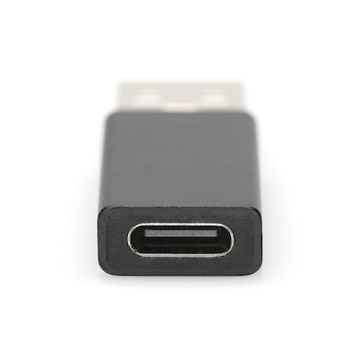 USB Super günstig Kaufen-DIGITUS USB Typ-C Adapter, Typ A to C M/F, 3A, 5GB, 3.0 Version, schwarz. DIGITUS USB Typ-C Adapter, Typ A to C M/F, 3A, 5GB, 3.0 Version, schwarz <![CDATA[• USB-Adapter • Anschlüsse: USB Typ A und USB Typ C • Farbe: schwarz • SuperSpeed Datenüb