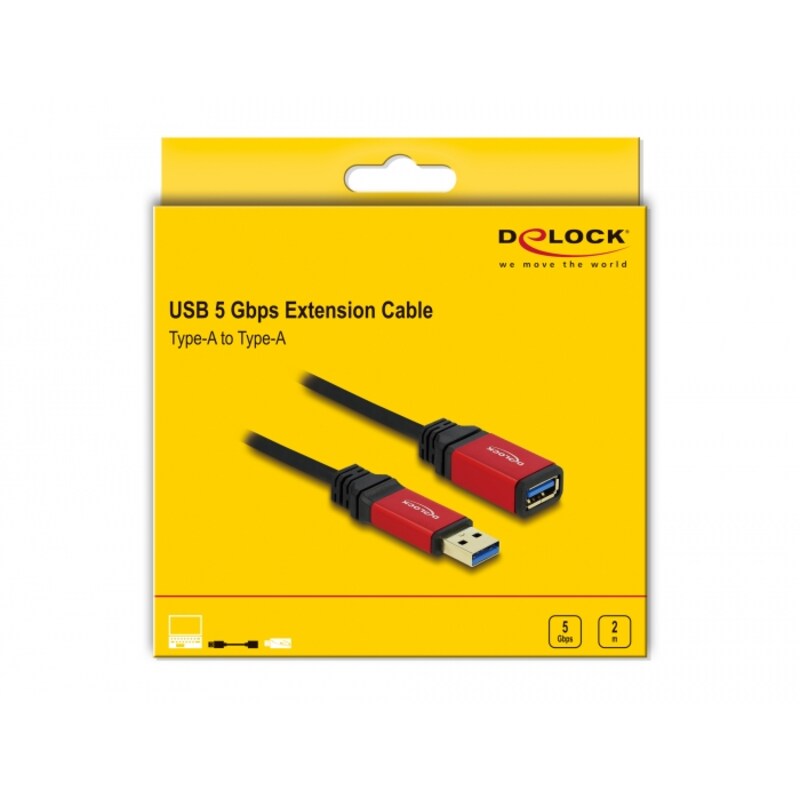 Delock Verlängerungskabel USB 3.0 Typ-A Stecker > USB 3.0 Typ-A Buchse 2 m