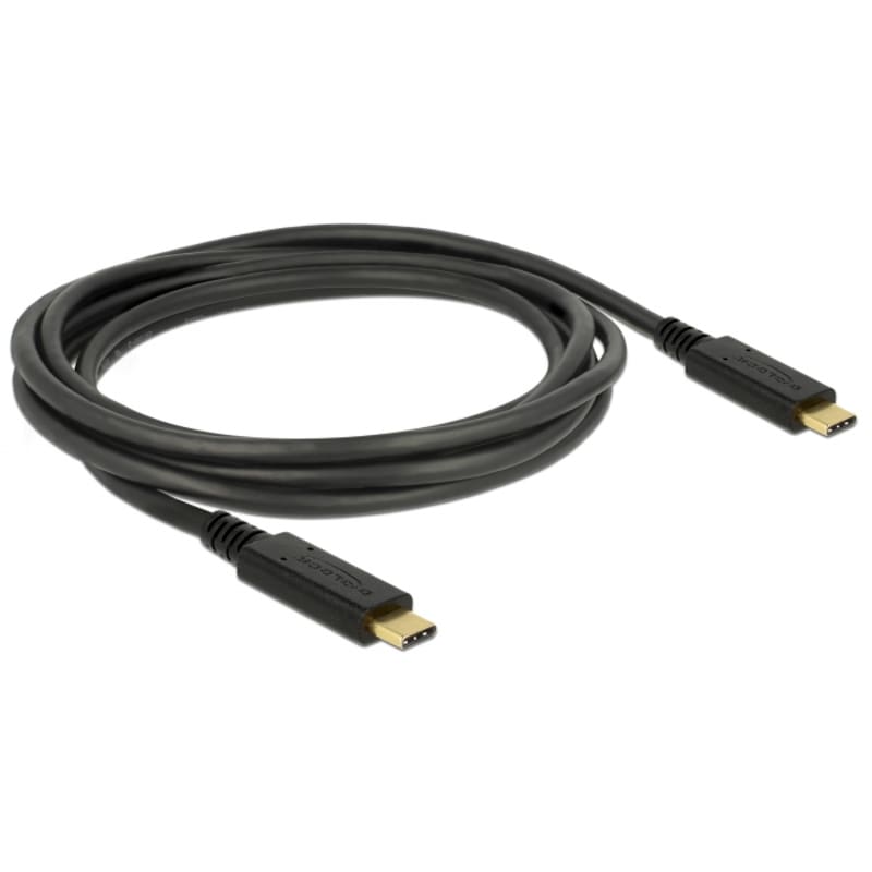 Delock USB 3.1 Gen 1 (5 Gbps) Kabel Type-C zu Type-C 2 m PD 3 A E-Marker