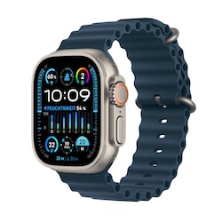 Apple Watch Ultra 2 LTE 49mm Titanium Ocean Band Blau MREG3FD/A
