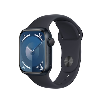 Image of Apple Watch Series 9 GPS 41mm Aluminium Mitternacht Sportarmband Mitternacht M/L