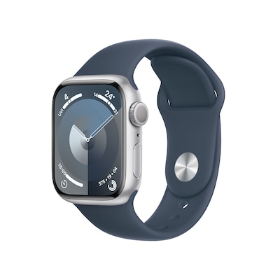 LED Display günstig Kaufen-Apple Watch Series 9 GPS 41mm Aluminium Silber Sportarmband Sturmblau - S/M. Apple Watch Series 9 GPS 41mm Aluminium Silber Sportarmband Sturmblau - S/M <![CDATA[• LTPO-OLED Display • 1 Tage Akkulaufzeit • Aluminium Gehäuse]]>. 
