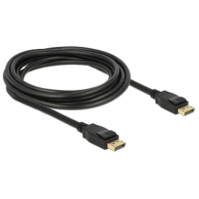 Play 3  günstig Kaufen-Delock Kabel DisplayPort 1.2 Stecker > DisplayPort Stecker 4K 3 m. Delock Kabel DisplayPort 1.2 Stecker > DisplayPort Stecker 4K 3 m <![CDATA[• Adapter • Anschlüsse: USB Typ C und USB Typ C • Farbe: schwarz]]>. 