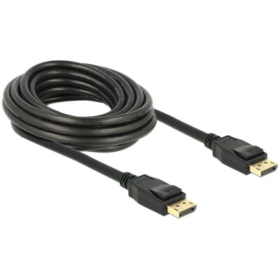 Display Schwarz günstig Kaufen-Delock Kabel DisplayPort 1.2 Stecker  DisplayPort Stecker 4K 5 m. Delock Kabel DisplayPort 1.2 Stecker  DisplayPort Stecker 4K 5 m <![CDATA[• Adapter • Anschlüsse: USB Typ C und USB Typ C • Farbe: schwarz • passend für: Daten • Farbe: Schwarz]