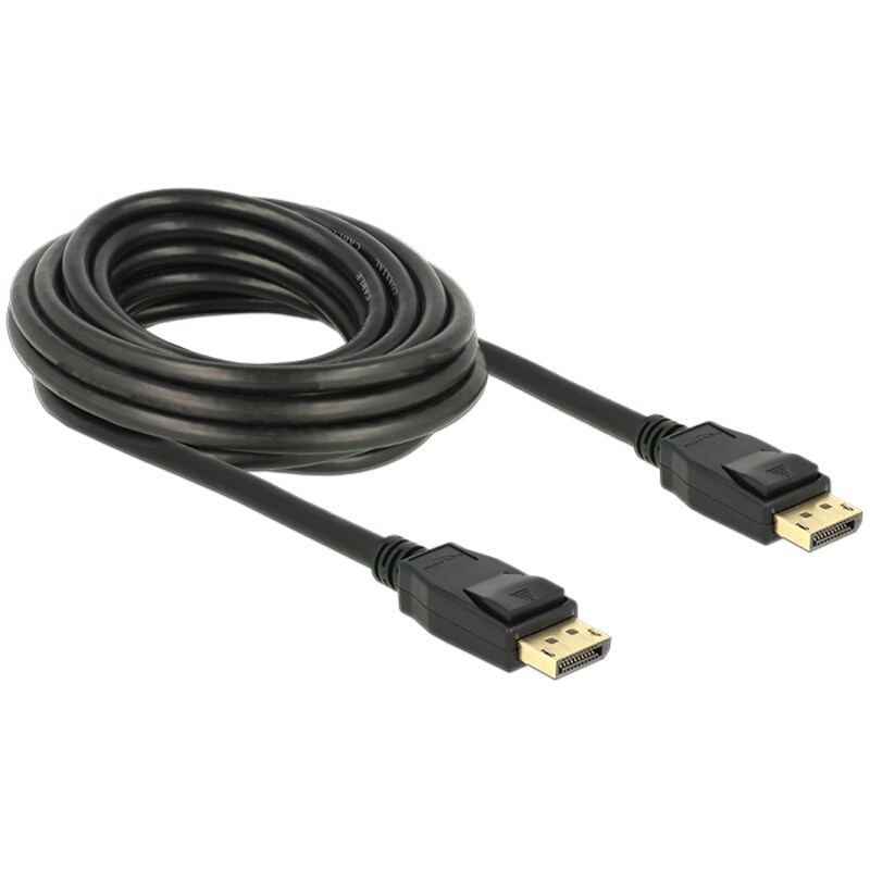 DisplayPort/HDMI günstig Kaufen-Delock Kabel DisplayPort 1.2 Stecker  DisplayPort Stecker 4K 5 m. Delock Kabel DisplayPort 1.2 Stecker  DisplayPort Stecker 4K 5 m <![CDATA[• Adapter • Anschlüsse: USB Typ C und USB Typ C • Farbe: schwarz]]>. 