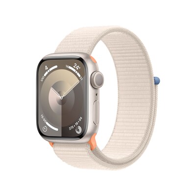 ST 1  günstig Kaufen-Apple Watch Series 9 GPS 41mm Aluminium Polarstern Sport Loop Polarstern. Apple Watch Series 9 GPS 41mm Aluminium Polarstern Sport Loop Polarstern <![CDATA[• LTPO-OLED Display • 1 Tage Akkulaufzeit • Aluminium Gehäuse]]>. 