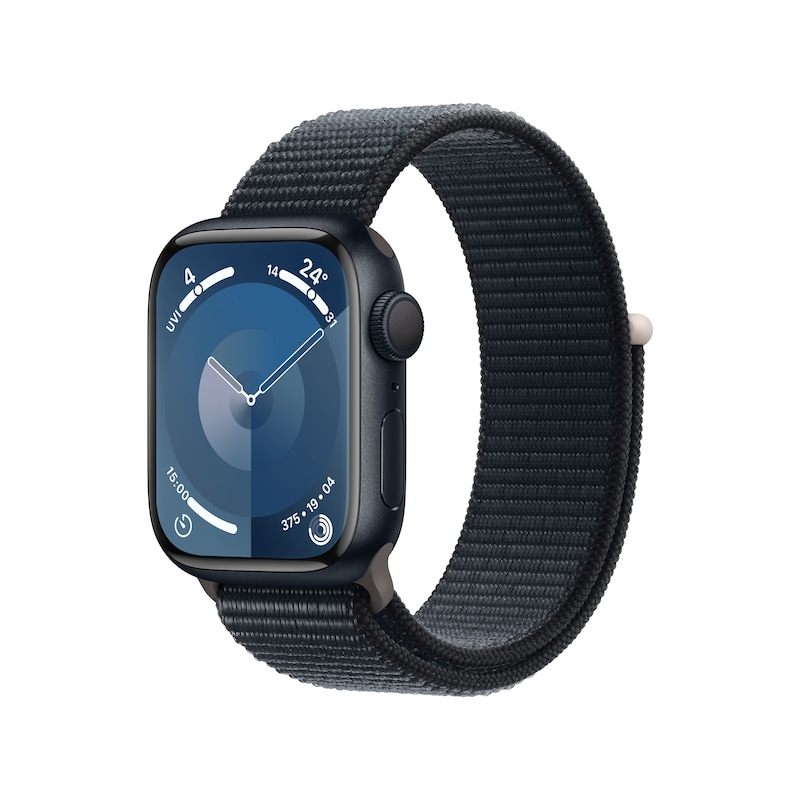 Apple Watch Series 9 GPS 41mm Aluminium Mitternacht Sport Loop Mitternacht