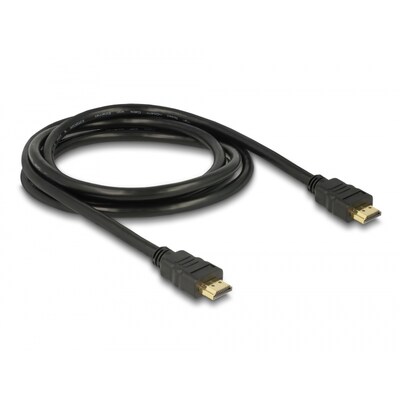 The EC günstig Kaufen-Delock Kabel High Speed HDMI mit Ethernet – HDMI A Stecker  HDMI Stecker 4K 2m. Delock Kabel High Speed HDMI mit Ethernet – HDMI A Stecker  HDMI Stecker 4K 2m <![CDATA[• Adapter • Anschlüsse: HDMI-Stecker und HDMI-Stecker • Farbe: sch