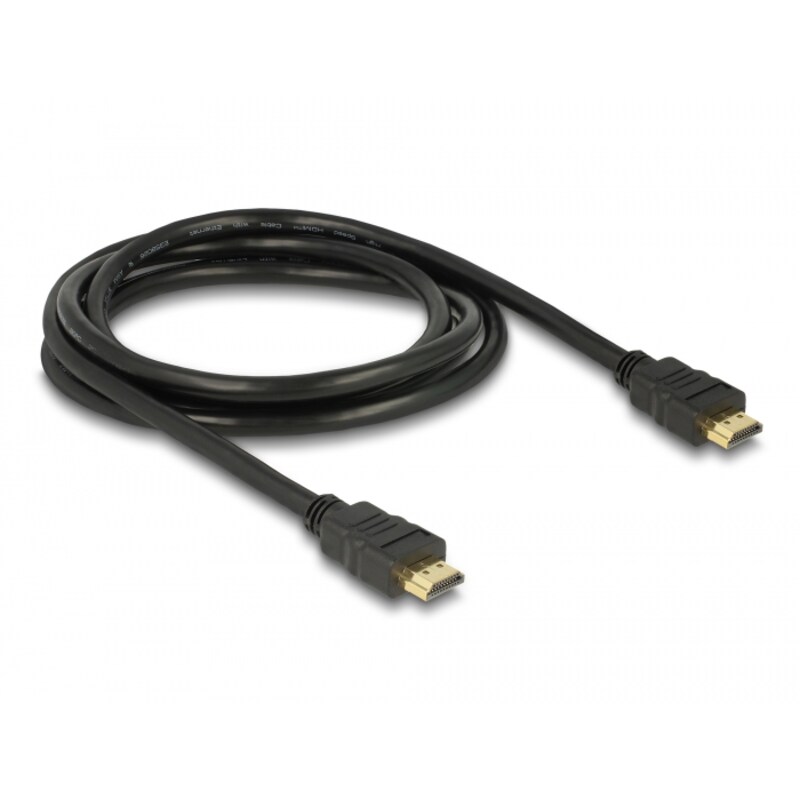 Delock Kabel High Speed HDMI mit Ethernet – HDMI A Stecker  HDMI Stecker 4K 2m