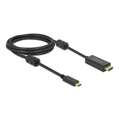 Kabel Delock günstig Kaufen-Delock Aktives USB Type-C™ zu HDMI Kabel (DP Alt Mode) 4K 60 Hz 2 m. Delock Aktives USB Type-C™ zu HDMI Kabel (DP Alt Mode) 4K 60 Hz 2 m <![CDATA[• Adapter • Anschlüsse: USB Typ C und HDMI-Stecker • Farbe: schwarz • passend für: Da
