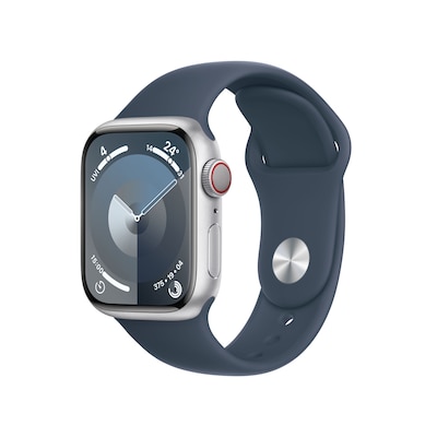 ST 1  günstig Kaufen-Apple Watch Series 9 LTE 41mm Aluminium Silber Sportarmband Sturmblau S/M. Apple Watch Series 9 LTE 41mm Aluminium Silber Sportarmband Sturmblau S/M <![CDATA[• LTPO-OLED Display • 1 Tage Akkulaufzeit • Aluminium Gehäuse]]>. 