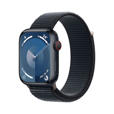 Apple Watch günstig Kaufen-Apple Watch Series 9 LTE 45mm Aluminium Mitternacht Sport Loop Mitternacht. Apple Watch Series 9 LTE 45mm Aluminium Mitternacht Sport Loop Mitternacht <![CDATA[• LTPO-OLED Display • 1 Tage Akkulaufzeit • Aluminium Gehäuse]]>. 