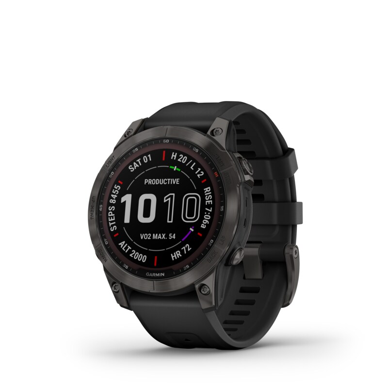 Garmin fenix 7 Sapphire Solar - 47 mm - Titanium Carbon Gray DLC