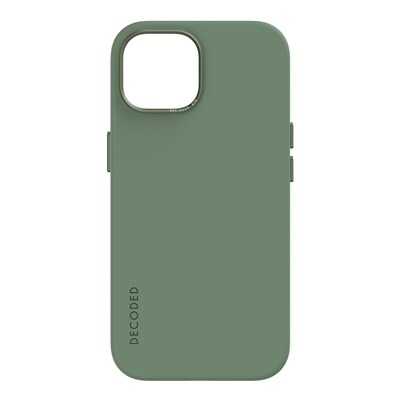 Decoded AntiMicrobial Silicone Backcover iPhone 15 Sage Leaf