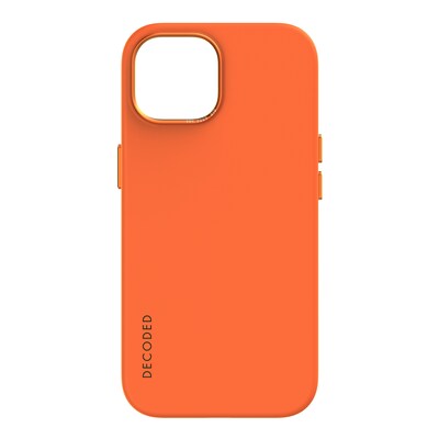 Decoded AntiMicrobial Silicone Backcover iPhone 15 Apricot