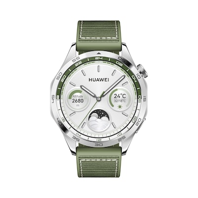 Edelstahl Silber günstig Kaufen-Huawei Watch GT 4 Smartwatch 46mm (Phoinix) silber/grün AMOLED-Display. Huawei Watch GT 4 Smartwatch 46mm (Phoinix) silber/grün AMOLED-Display <![CDATA[• 3,63 cm (1,43 Zoll) AMOLED Display • 14 Tage Akkulaufzeit • Edelstahl Gehäuse • Wa