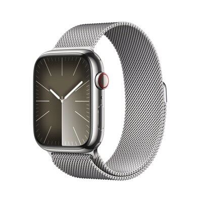 Lana Is günstig Kaufen-Apple Watch Series 9 LTE 45mm Edelstahl Silber Milanaise Silber. Apple Watch Series 9 LTE 45mm Edelstahl Silber Milanaise Silber <![CDATA[• LTPO-OLED Display • 1 Tage Akkulaufzeit • Edelstahl Gehäuse]]>. 