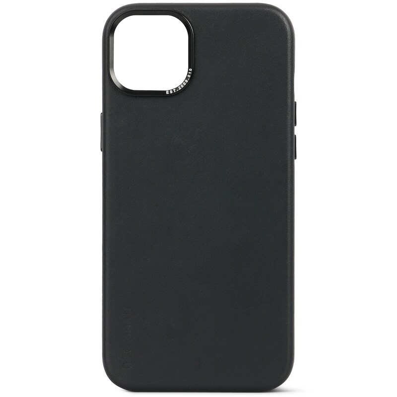 Sorgen günstig Kaufen-Decoded Leather Backcover für iPhone 15 Black. Decoded Leather Backcover für iPhone 15 Black <![CDATA[• Kompatibel mit dem iPhone 15 • MagSafe-Schutzhülle mit Verkleidung aus hochwertigem Echtleder • Kameraring aus Metall • Metallknöpfe sorgen f